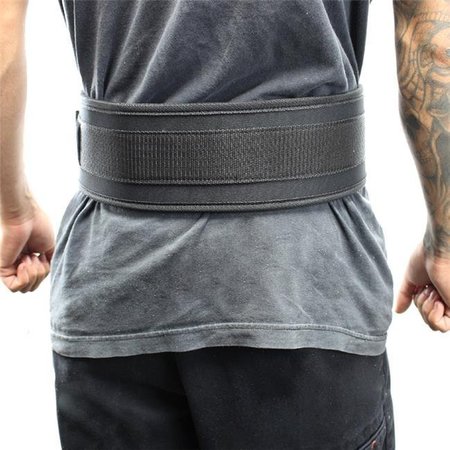 SHELTER Shelter 245-XL 4 in. Last Punch Nylon Power Weight Lifting Belt & Back Support Belt; Black - Extra Large 245-XL